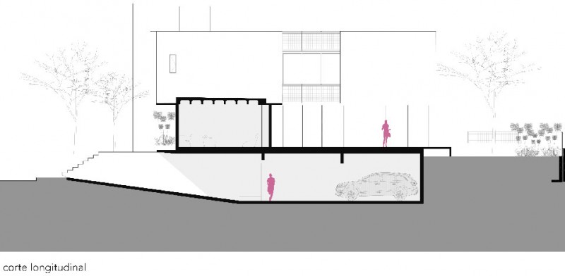 Section Plan Basement Good Section Plan Design Showing Basement Design And The Planters Feat Trees In The Valna House Inspiring Our Decor Dream Homes  Swanky Modern House Design For Elegant Dwelling Place