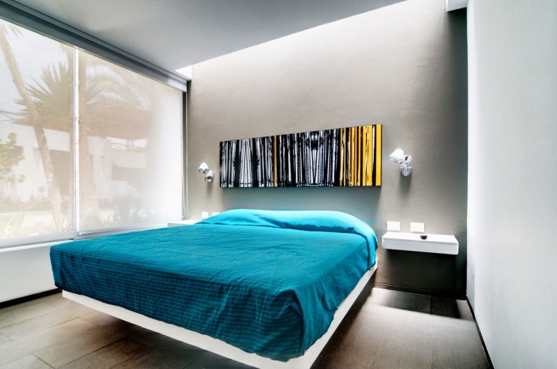 Casa Seta Interior Gorgeous Casa Seta Home Design Interior With Minimalist Modern Bedroom Design With Floating Bed Frame Furniture Ideas Dream Homes  Lively Colorful House Creating Energetic Ambience