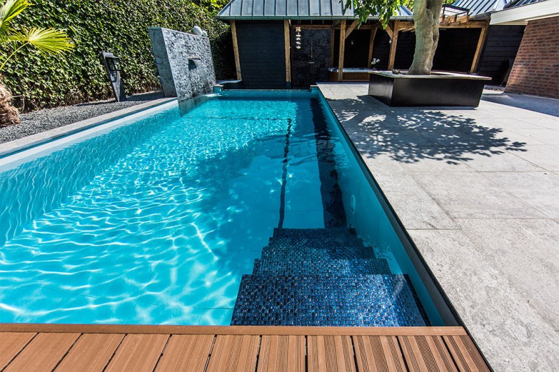 Dream Backyard Pool Gorgeous Dream Backyard In Ground Swimming Pool Idea Established With Deck And Concrete Flooring For Lounge Swimming Pool Beautiful Pool Backyard For Luxury And Fresh Backyard Look