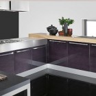 Ultra Modern With Gorgeous Ultra Modern Kitchen Designs With Glossy Fiberglass Black Kitchen Islands With Metal Countertop From Tecnocucina Kitchens Elegant Modern Kitchen Design Collections Beautifying Kitchen Interior