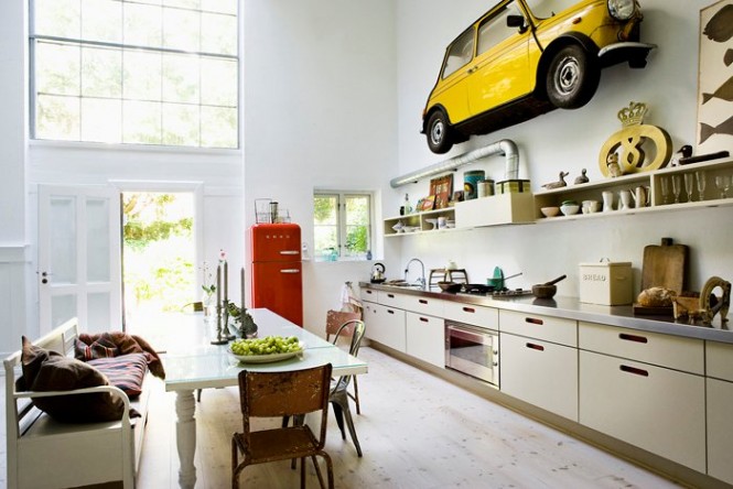 Car Yellow Decoration Great Car Yellow In Home Decoration In Kitchen Design Interior With Traditional Furniture Decoration Ideas Dream Homes Fascinating Home With Modern Garage Plans For Urban People Living Space