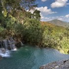 River Styled Pool Ingenious River Styled Infinity Swimming Pool With Natural Waterfall Overlooking Hill And Lush Vegetation In Forest Swimming Pool Breathtaking Infinity Pool Design To Make Your Dreams Come True