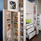 Kitchen Storage Small Innovative Kitchen Storage Ideas For Small Space Interior With Nice Kitchen Cupboards Design Painted White On Laminate Floor Kitchens Various Kitchen Cupboards Design With Varieties Of Interiors