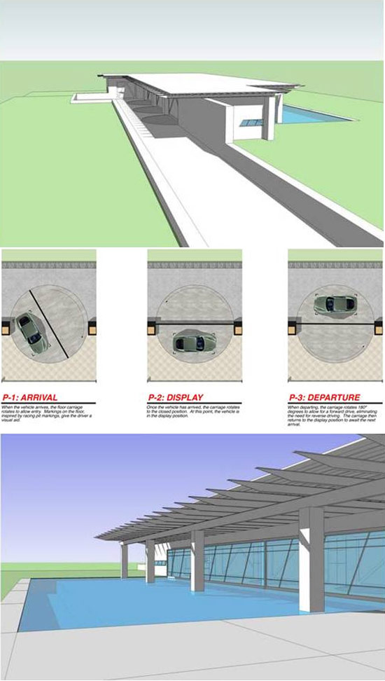 Concept Car Software Interesting Concept Car Garage Using Software Tools Displaying Arrival Display And Departure Parking For The Car Decoration  Smart Garage Design In Various Decoration Ideas And Themes