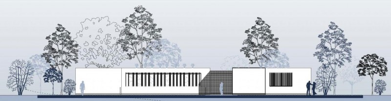 Elevation Design The Long Elevation Design Plan Of The Acill Atem House With Flat Roof And White Wall Near Green Trees Dream Homes Luxurious And Elegant Modern Residence With Stunning Views Over The City