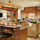 Kitchen Decor Traditional Lovely Kitchen Decor Ideas In Traditional House With Wooden Cabinets And Travertine Tile Kitchen Floor Plans Also Backsplash Kitchens 20 Beautiful Kitchen Layout With Floor Plan Arrangements And Tips