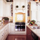 White Kitchen At Lovely White Kitchen Cupboards Ideas At Traditional Interior With Glossy Wooden Floor And Granite Countertop Design Kitchens Deluxe Kitchen Cupboards Ideas With Enchanting Kitchen Designs