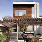 Wooden Pergola Avenue Mesmerizing Wooden Pergola Outside Euclid Avenue House Completed Outdoor Chairs And Wooden Coffee Table On Tiled Floor Decoration Amazing House Plant Decor With A Modern Taste In Urban Residence