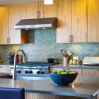 Setting Of Kitchen Neat Setting Of Breeze House Kitchen Interior Integrating Birch Wooden Cabinetry Enhanced With Metallic Appliances Architecture Elegant Spacious Home With Wooden Material And Bright Interior Themes