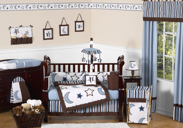 Baby Nursery Grey Nice Baby Nursery Displaying Grey Brown And White Crib Bedding For Boys With Hanging Accessory Kids Room Elegant Crib Bedding For Boys With Stylish Decoration