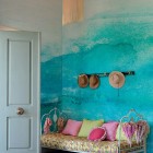 Blue Wall Ombre Nice Blue Wall Decorated In Ombre Pixers Bez House That Hanging Hats Above The Bed Design Ideas Decoration 11 Creative Wall Mural Ideas For Your Beautiful Homes
