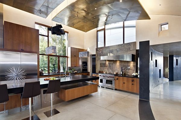Cabinets In Lamps Nice Cabinets In High Ceiling Lamps Kitchen Design With Wooden Furnishing That Glass Table Completed The Rom Decoration Artistic High Ceiling Decorating In Bright Room Interior Style