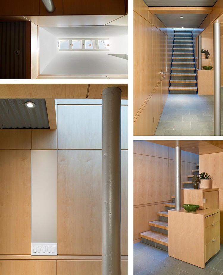 Wooden Staircase Basement Pretty Wooden Staircase Design Ideas In Basement Renovation Princeton Design Collaborative That Planter Add Fresh Atmosphere  Elegant Basement With Impressive Living Sofas And Nice Coffee Tables