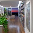 Gren Plants Clutter Refreshing Green Plants Inside Artistic Clutter House Furnished With Decorative Wall Art And Wooden Books Shelves Decoration Surprising Home Decoration With An Open Landscape Of Seaside Views