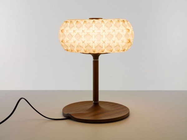 Table Lamp Lamp Refulgent Table Lamp Of MOL Lamp Manufacturer With Brown Wooden Lamp Base And Patterned Lamp Shade Decoration Stunning Modern Light Fixture To Spice Up Your Creative Home