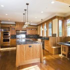 Craftsman Kitchen Breakfast Remarkable Craftsman Kitchen Design With Breakfast Nook Applied Wood Kitchen Cabinet Ideas And Granite Countertop Kitchens Inspiring Kitchen Cabinet Ideas Applying Various Cabinet Designs