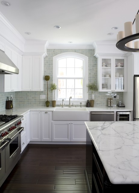 White Cheap Design Remarkable White Cheap Kitchen Cabinets Design At Traditional Kitchen With Dark Wood Floor And White Marble Countertop Kitchens  Enchanting Cheap Kitchen Cabinets For Contemporary Kitchen Designs