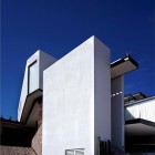 Facade View Acill Sensational Facade View Of The Acill Atem House With Stone Yard And Stone Wall Near The White Wall Dream Homes Luxurious And Elegant Modern Residence With Stunning Views Over The City