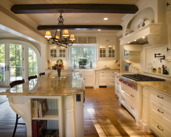 Kitchen Layout Chandelier Sensational Kitchen Layout With Dazzling Chandelier Vintage White Kitchen Cabinet Sleek Marble Countertop On Kitchen Island Wood Floor Kitchens  Simple How To Design A Kitchen Layout With Some Lovely Concepts