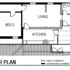 Existing Floor Of Simple Existing Floor Plan Idea Of Home Displaying Two Bedrooms Living Room And Kitchen Mixed With Bathroom Decoration Fresh House Decoration In Summer Theme