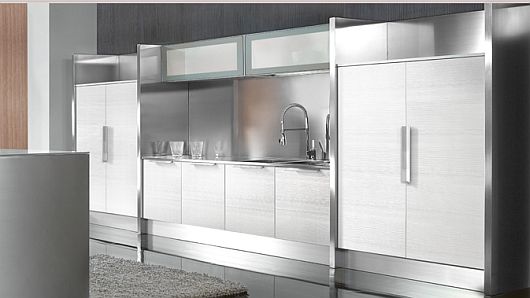 Ultra Modern Display Simple Ultra Modern Kitchen Designs Display Sleek Kitchen Cabinet Set With Metal Wash Basin From Tecnocucina Kitchens Elegant Modern Kitchen Design Collections Beautifying Kitchen Interior