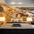 Bedroom With Shades Sleek Bedroom With White Lamp Shades That Wallpaper Make Creative The Pixers Bez House Design Ideas Decoration 11 Creative Wall Mural Ideas For Your Beautiful Homes