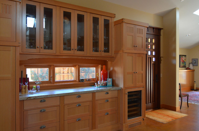 Wooden Kitchen At Sleek Wooden Kitchen Cabinet Ideas At Minimalist Kitchen With Granite Countertop And Glass Window Backsplash Design Kitchens  Inspiring Kitchen Cabinet Ideas Applying Various Cabinet Designs