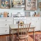 Kitchen Table Oak Small Kitchen Table From Rustic Oak With Chair Too At Traditional Interior With White Wooden Kitchen Cupboards Paint Kitchens Fantastic Kitchen Cupboards Paint Ideas With Chic Cupboards Arrangements