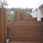 Outdoor Bamboo Design Spacious Outdoor Bamboo Wall Panels Design With Traditional Style For Home Terrace Decoration For Home Inspiration To Your House Decoration Attractive Bamboo Wall Panels As Eco Friendly Decoration
