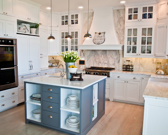 Beach Style Small Spectacular Beach Style Kitchen With Small Kitchen Island Ideas Lovely Lily Flowers Vintage White Kitchen Cabinet Metallic Pendant Lights Rustic Wood Floor Kitchens  Elegant Small Kitchen Island Ideas To Grant A Fancy Dishing Spot