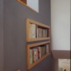 Staircase Details Bookshelf Stunning Staircase Details Mounted Wall Bookshelf Ideas 12AP Project Decoration Fancy House Style In Fascinating Sporadic Color Scheme