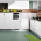 Ultra Modern Applies Stylish Ultra Modern Kitchen Designs Applies White Kitchen Cabinet And Greenish Marble Flooring And House Pole From Tecnocucina Kitchens Elegant Modern Kitchen Design Collections Beautifying Kitchen Interior