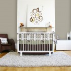 White Painted Bedding Stylish White Painted Modern Crib Bedding Integrating Dark Brown Green And White Detail Covering The Bedspread Kids Room Inspirational Modern Crib Bedding With Lovely Color Combination