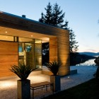 Stone Patterned The Terrific Stone Patterned Floor Outside The House With Modern Cabin Design For House Completed With Stone Pot For Plants Decoration Luxurious Beautiful Private Cabin Surrounded By Forest Trees