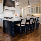 Kitchen Design Kitchen Traditional Kitchen Design With Hardwood Kitchen Floor Plans And Black Kitchen Island Lightened Classic Pendant Lamps Kitchens 20 Beautiful Kitchen Layout With Floor Plan Arrangements And Tips