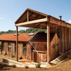 Two Floor Architecture Traditional Two Floor Aptos Retreat Architecture Design With Neat Garden Setting Surrounding The Home Building Dream Homes Elegant Modern Family Retreat With Cozy Red Kitchen Colors