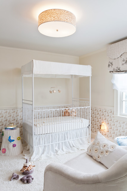 White Crib Girls Traditional White Crib Bedding For Girls With Canopy Decorated With Colorful Small Items On Wall And Floor Kids Room Charming Crib Bedding For Girls With Girlish Atmosphere