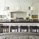 Kitchen Floor Islands Transitional Kitchen Floor Plans With Islands White Pendant Lights Wood Countertop Unique Kitchen Backsplash Leather Bar Stools Kitchens Classy Kitchen Floor Plans With Islands In Lovely White Accessories