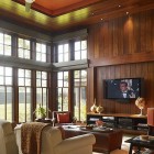 Family Room Sofas Tropical Family Room With Nice Sofas Facing Led Tv Feat Chest Of Draw Facing Black Table Design Ideas Decoration Artistic High Ceiling Decorating In Bright Room Interior Style 