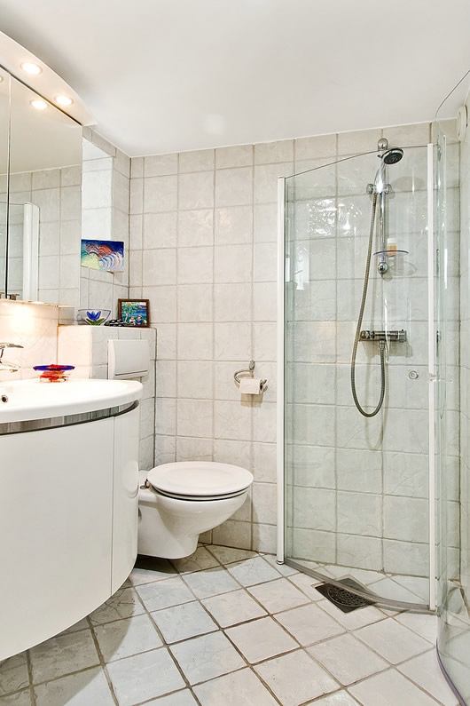 Bathroom With Interior Vibrant Bathroom With Luxurious White Interior Dominated The Countryside Villa In Torslanda Supported With White Dresser With Mirror Dream Homes Stunning Modern Countryside Home Applying Rustic Style