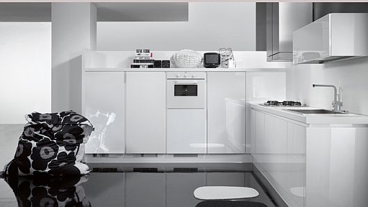 Ultra Modern With Vibrant Ultra Modern Kitchen Designs With All White Painted Room Decor And Sleek Kitchen Cabinet Application From Tecnocucina Kitchens  Elegant Modern Kitchen Design Collections Beautifying Kitchen Interior