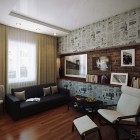 Sava Studio Interior Warm Sava Studio Home Office Interior Featured With Comfortable Seating Set With Cool Wall Unit Covered By Wallpaper Decoration Fantastic Room Decorations To Make A Comfortable Living Space