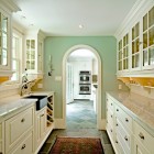 Galley Kitchen White White Galley Kitchen Design With White Kitchen Cabinet Ideas With Marble Countertop And Persian Runner Design Kitchens Inspiring Kitchen Cabinet Ideas Applying Various Cabinet Designs