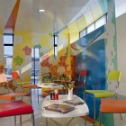 Espacio C Row Wonderful Espacio C Mixcoac By ROW Studio Interior Layout Displaying Colorful Chairs On White Glossy Table Decoration Vibrant Modern Interior Decoration For Wonderful Training Center (+13 New Images)