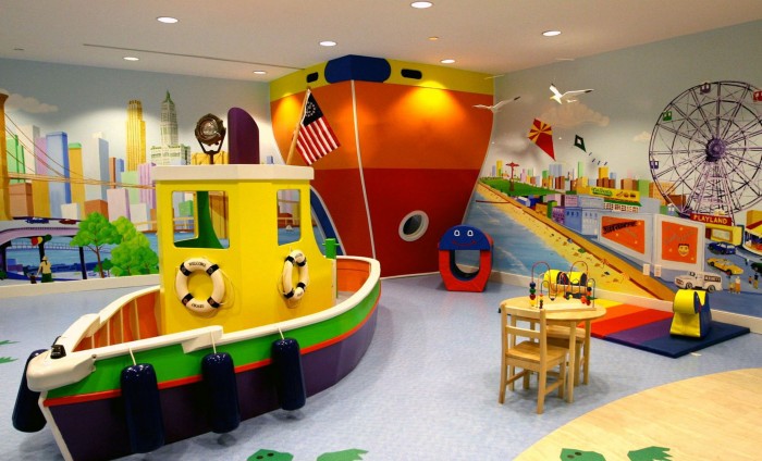 Twd Ship Playroom Wonderful Modern Ship Themed Child's Playroom Ferris Wheel Harbour Involved Kids Chairs On Modular Wooden Table  Cheerful Kid Playroom With Various Themes And Colorful Design