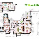 Tv Home Of Wonderful TV Home Floor Plans Of T AHM Residence Installed In Family Rooms Involved Green Colored Sofa And Modular Table Decoration Imaginative Floor Plans Of Television Serial Movie House (+17 New Images)
