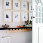 White Foyer Mural Wonderful White Foyer Completed With Mural On White Painted Wall Involved Shelving Units Under It Involved White Stool Decoration Creative Home Interior In Various Foyer Appearances (+12 New Images)