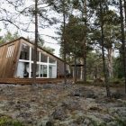 Chalet Lagunen The Amazing Chalet Lagunen Residence In The Middle Of Forest Surrounded Many Trees And Stone Patterned Floor Around It Dream Homes Luminous And Shining House With Contemporary Yet Balanced Color Palette