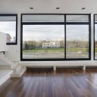 Room Design Bell Amusing Room Design Of Grand Bell Residence With Glass Panel Windows And Brown Colored Floor Made From Wooden Veneer Dream Homes Fresh White Home Shades Of Clean And Airy Interior Ideas