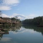 Villa Escudero Side Astounding Villa Escudero At The Side Of Lake Labasin Including Traditional Houses With Straw Roof Design With Lake And Forrest Views Restaurant Unique Villa Design Providing Stunning Unusual Experience